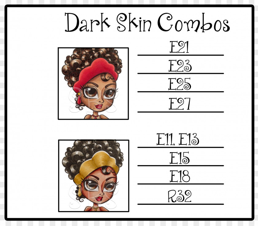 Skin Card Copic Human Color Marker Pen Dark PNG