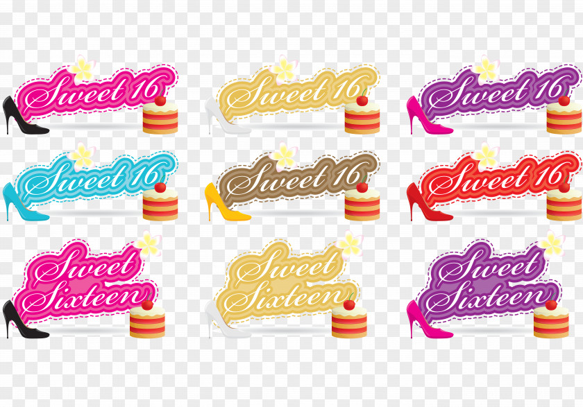 Sweet Sixteen Years Old Nine House Map Euclidean Vector PNG