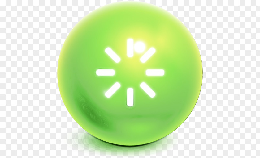Bouncy Ball Green Yellow Circle PNG