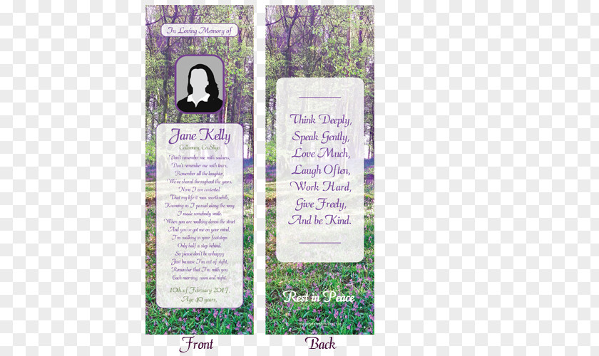 Card Customisable Union Wood Bookmark Exactly As You Wish Headstone PNG