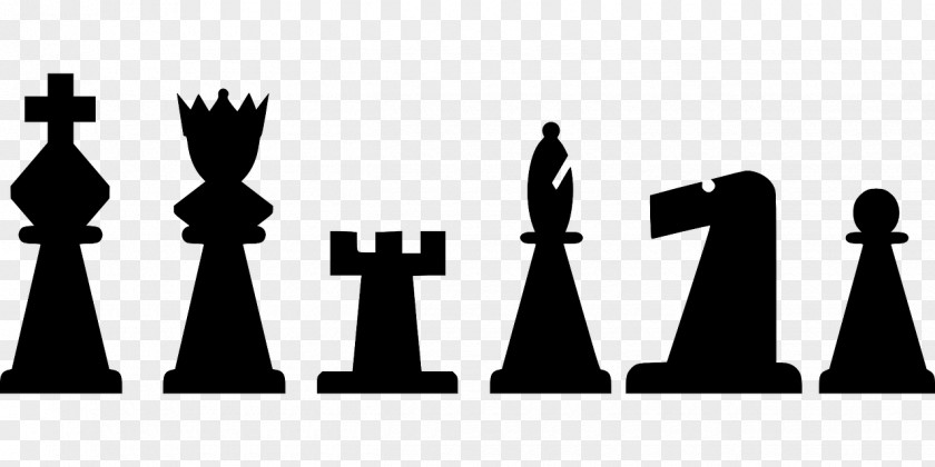 Chess Piece King Queen Staunton Set PNG
