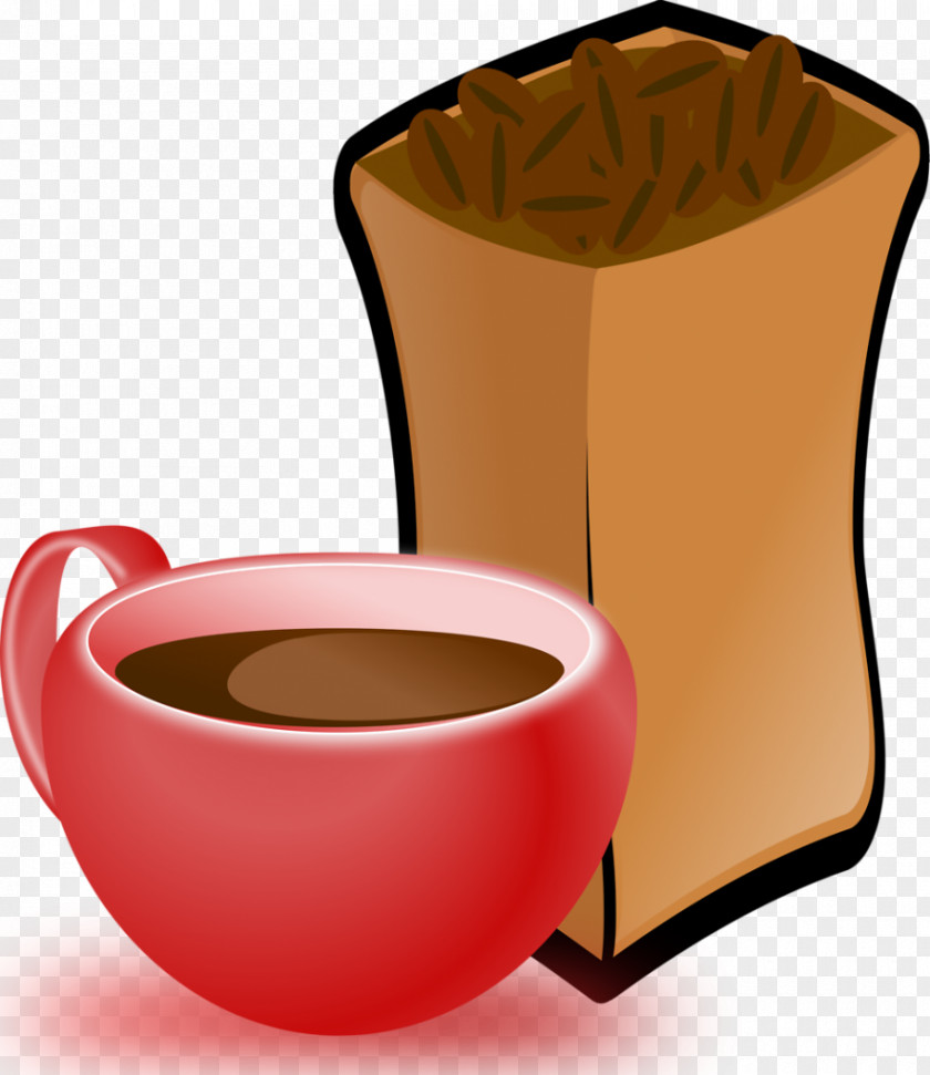Coffee Beans Cup Cafe Tea Clip Art PNG