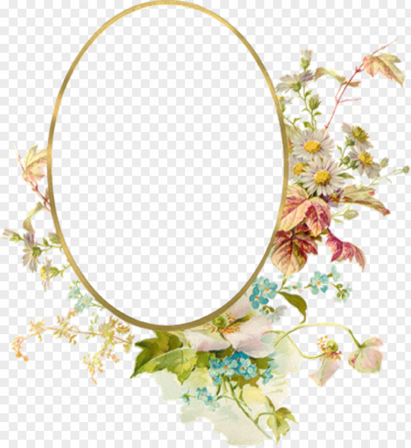 Floral Frame Picture Frames Mat Antique Molding PNG