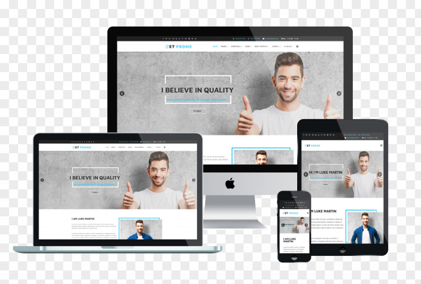 Personal Resume Responsive Web Design Template System Joomla PNG