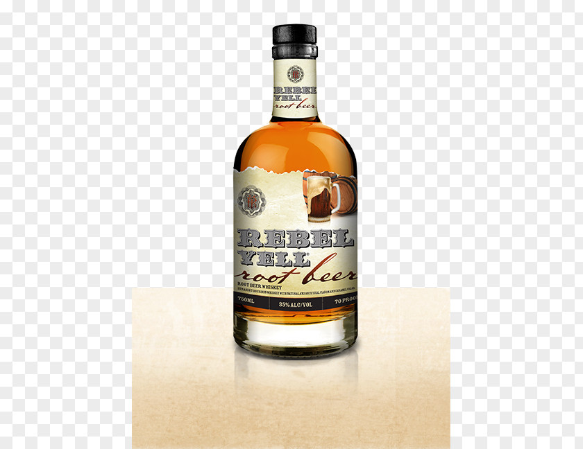ROOT BEER Bourbon Whiskey American Rebel Yell Blended PNG