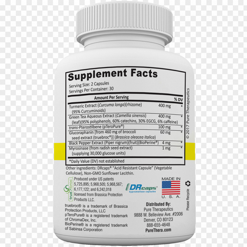 Sulforaphane Dietary Supplement Antioxidant NFE2L2 Myrosinase PNG