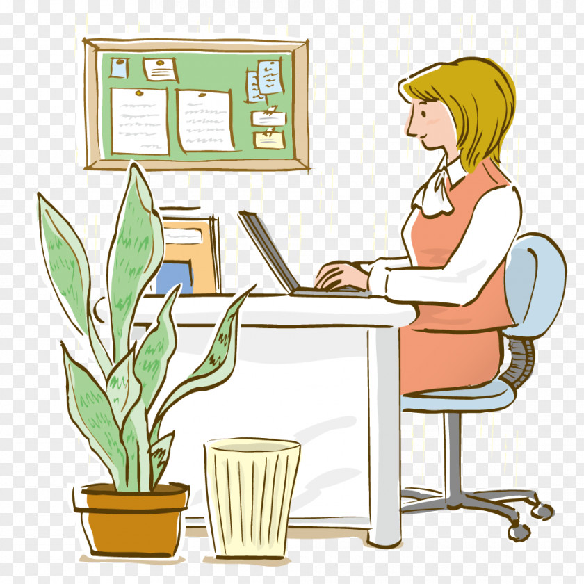 Female White-collar Work Icon PNG