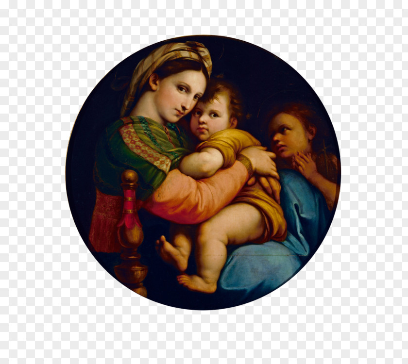 Mary Madonna Della Seggiola Raphael Sistine Of The Goldfinch PNG