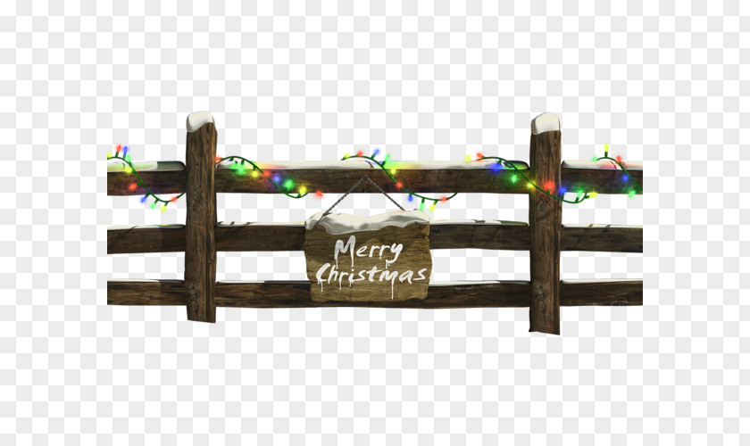 Christmas Lights Fence Material Clip Art PNG