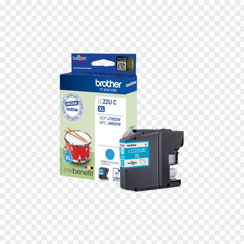 Printer Ink Cartridge Brother Industries Cyan PNG