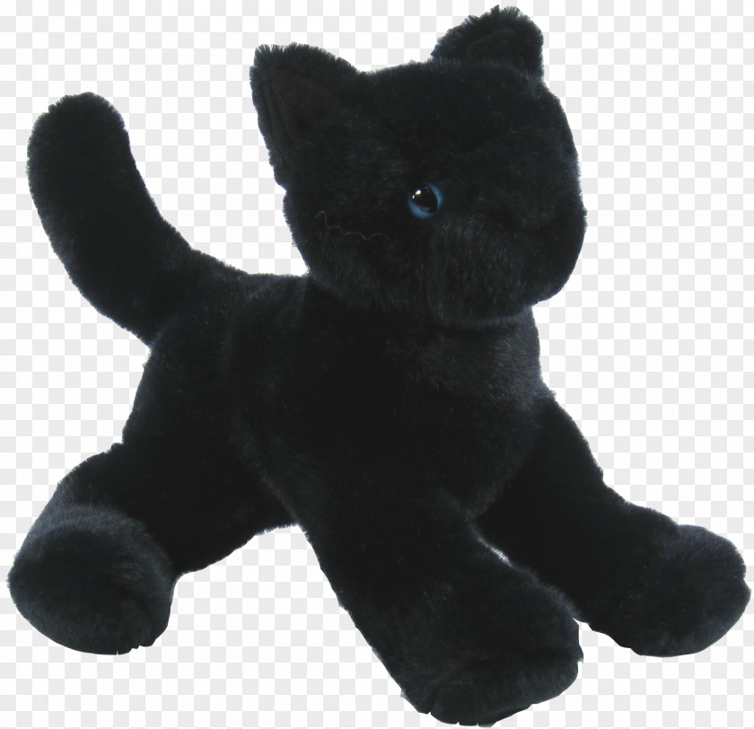 Cat Stuffed Animals & Cuddly Toys Black Plush PNG