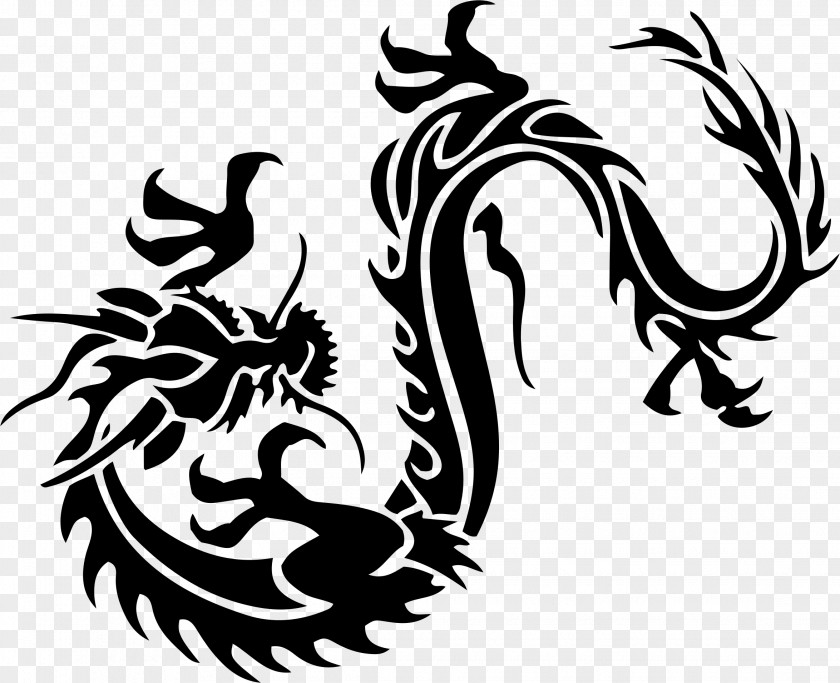 Chinese Dragon Tattoo Clip Art PNG