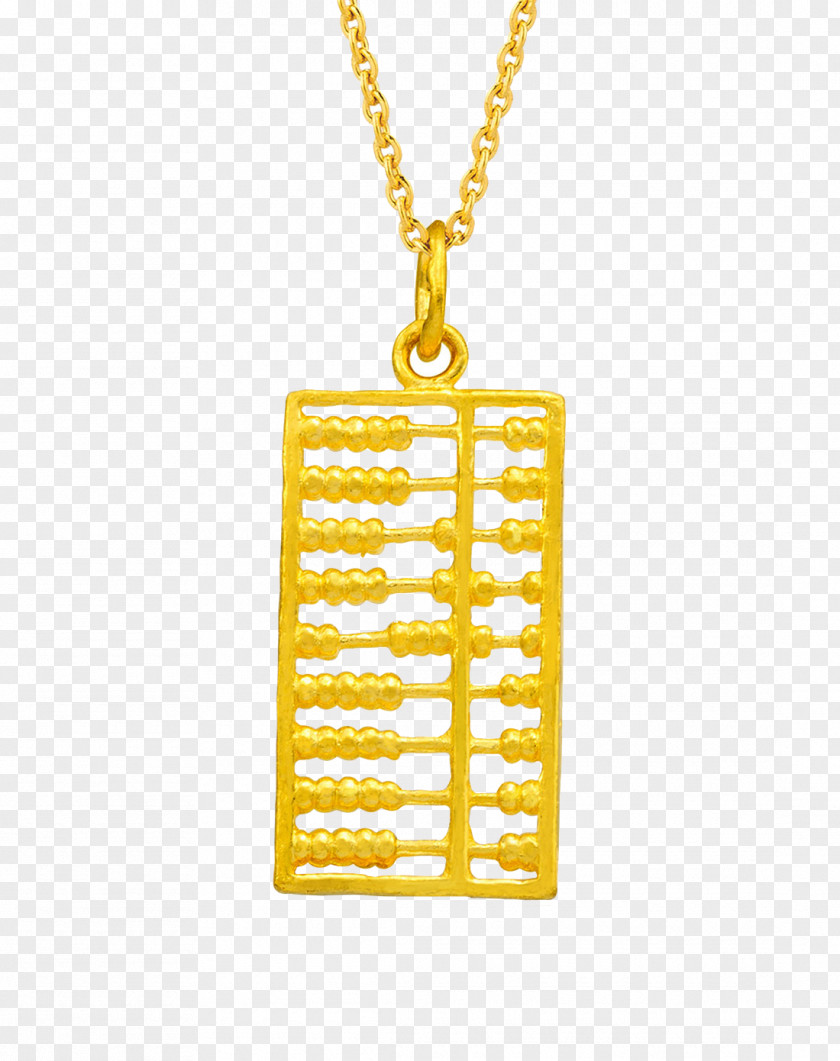 Gold Abacus Necklace Jewellery PNG
