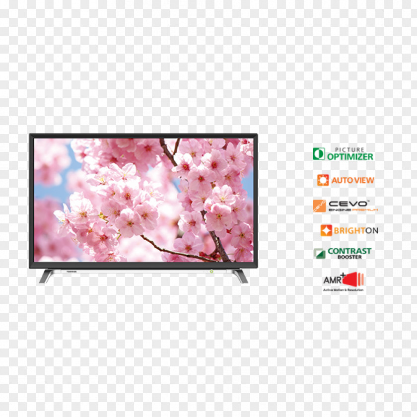 Led Tv Smart TV Toshiba LED-backlit LCD 1080p Television PNG