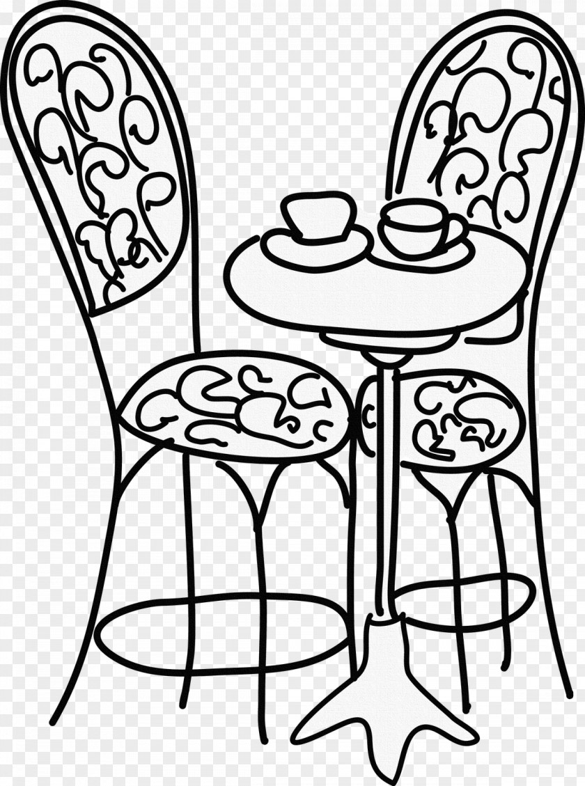 Table Drawing Chair Image Vector Graphics PNG