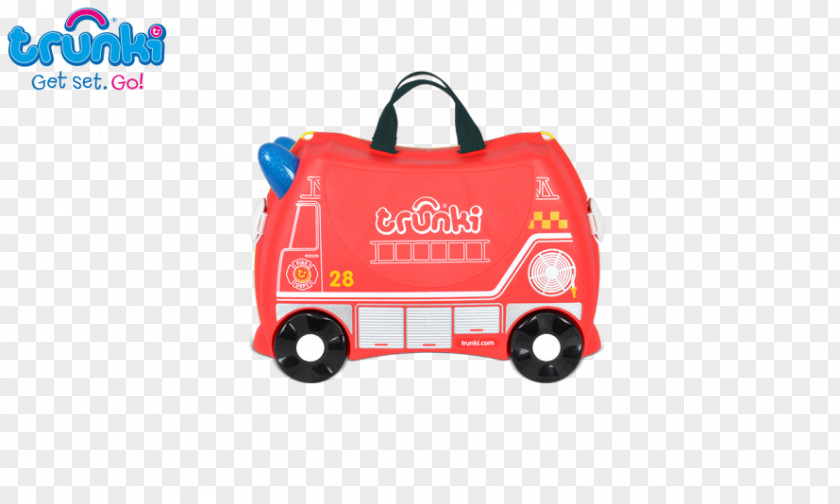 Travel Trunks Trunki Ride-On Suitcase Fire Engine PNG