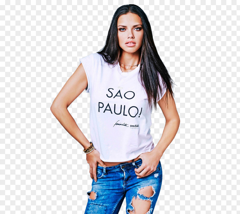 Adriana Lima File T-shirt Fashion Model PNG