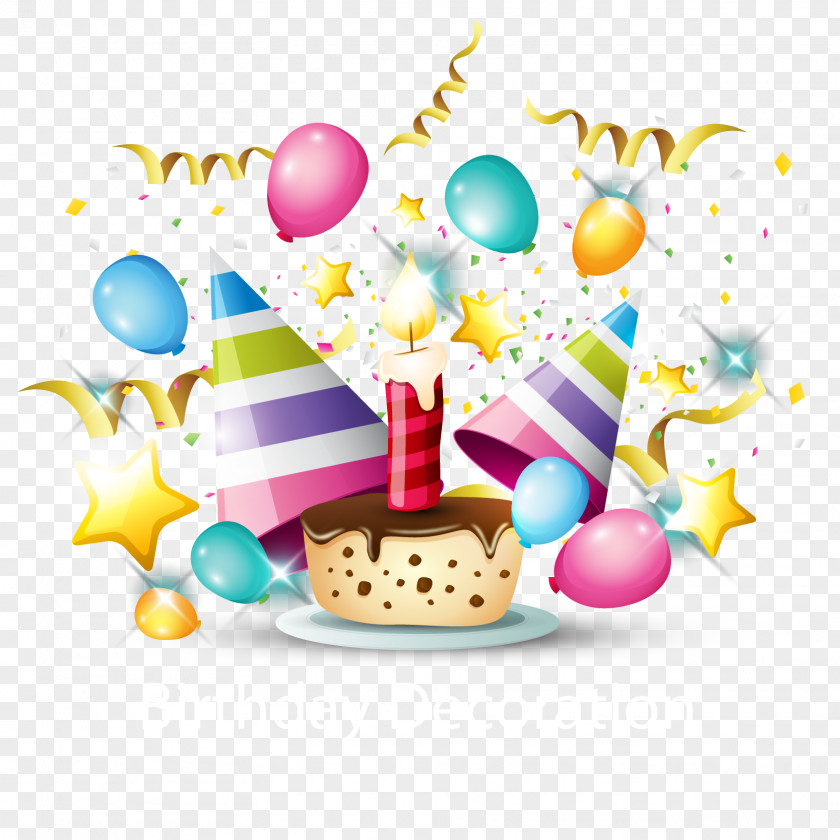 Creative Birthday Happiness Happy To You Party Cake PNG