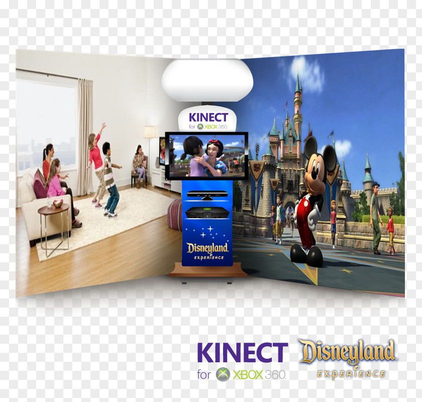 Design Xbox 360 Kinect: Disneyland Adventures Graphic Concept Art PNG