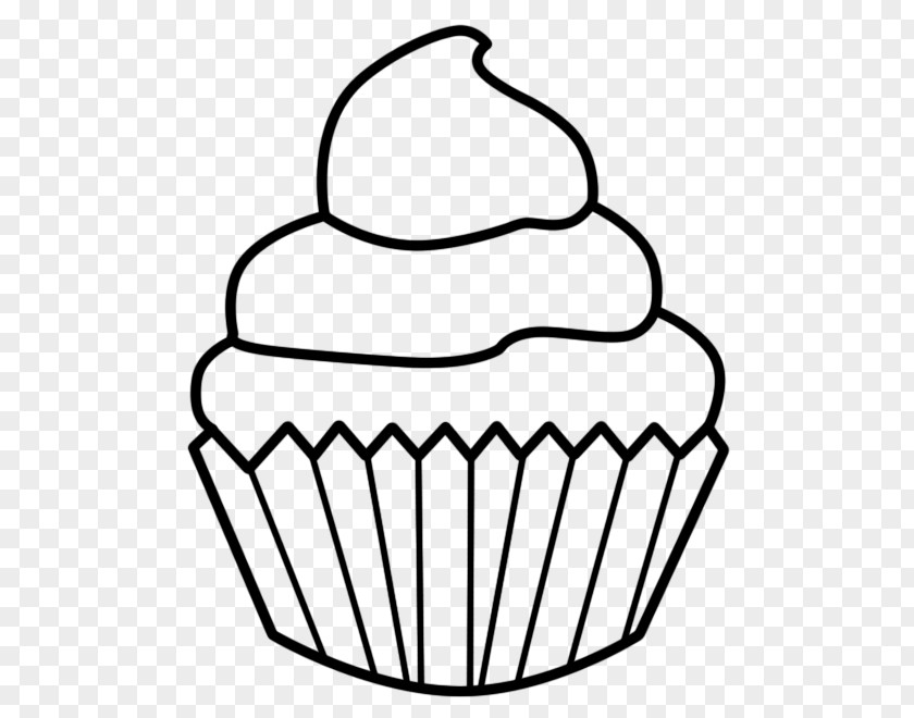 Cupcake Line Drawing Birthday Cake Muffin Clip Art PNG