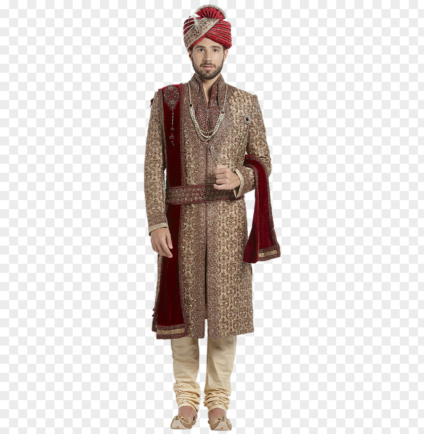 Groom India Costume Clothing Sherwani Wedding Dress PNG