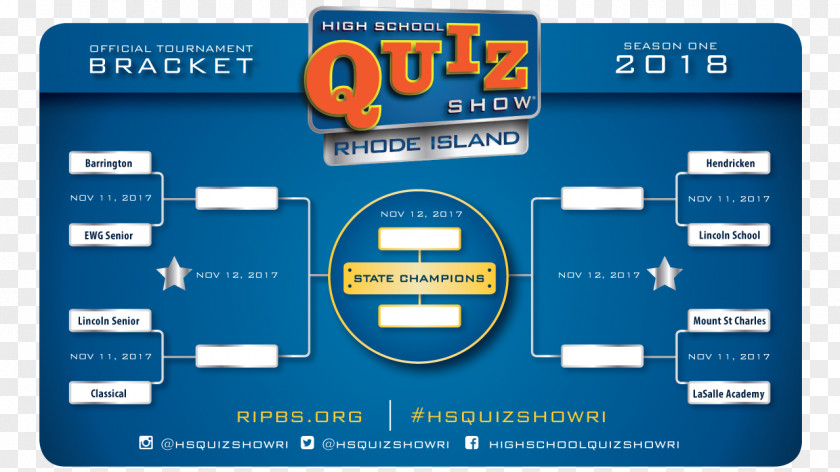 Season 1 Bracket PBSQuiz Competition Maine Television Show High School Quiz PNG