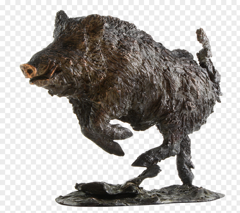 Bronze Sculpture Art Wild Boar PNG