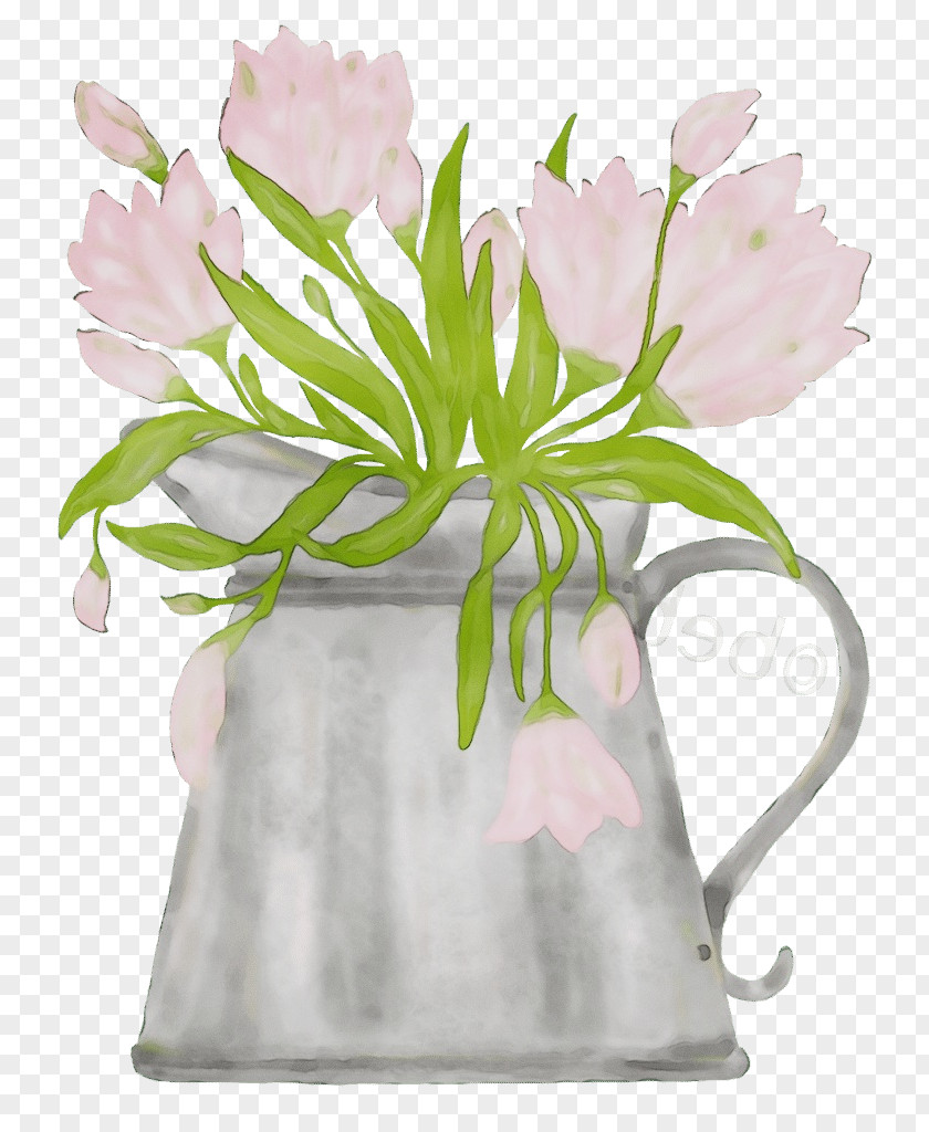 Flower Plant Pink Flowerpot Vase PNG