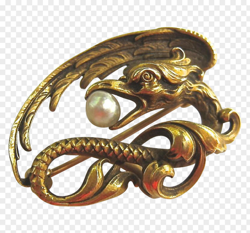 Gold Chinese Dragon Brooch Jewellery Phoenix PNG