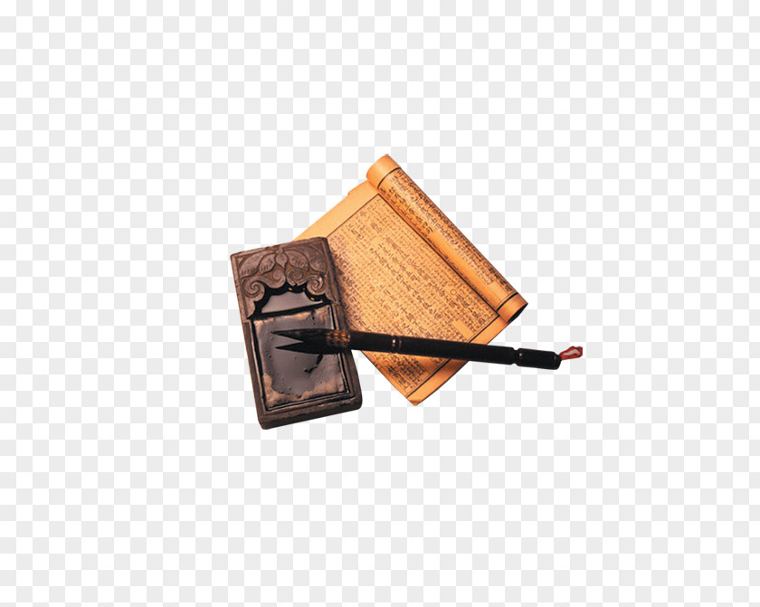 Pen And Ink Book Four Treasures Of The Study Paper Inkstone PNG