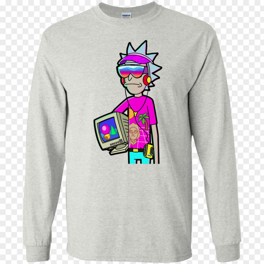 Rick And Morty Vaporwave T-shirt Sanchez Hoodie Sweater PNG