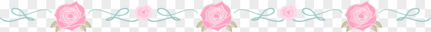 Romantic Pink Hand-painted Roses Dividing Line Clothing Textile Hair Coloring Petal PNG