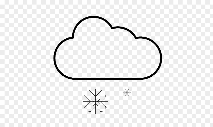 Hand Painted Snow Clouds Simple Strokes Weather Cloud White Icon PNG