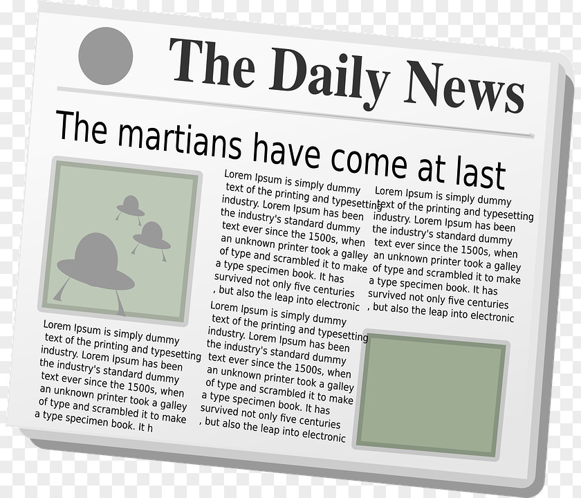 Newspaper Headline Clip Art PNG