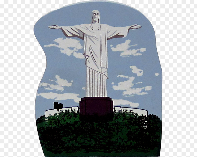 Rio Janeiro Christ The Redeemer Corcovado Statue Painting Monument PNG