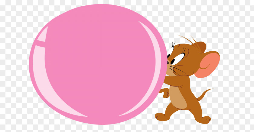Tom And Jerry Mouse Nibbles Chewing Gum Bubble PNG