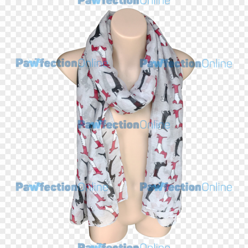 Watercolor Dachshund Scarf Textile Neck Hot Dog PNG