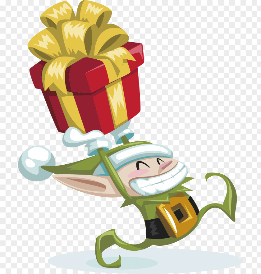 Christmas Gift Santa Claus Elf PNG