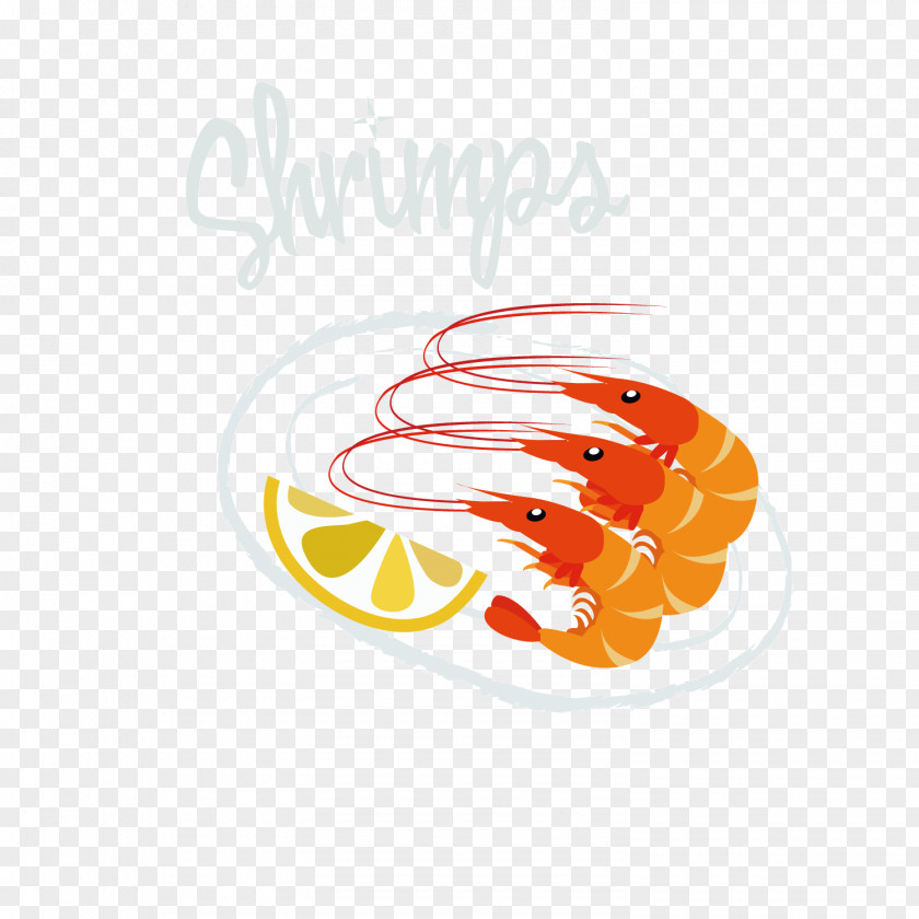 Orange Shrimp Seafood Octopus Crab PNG