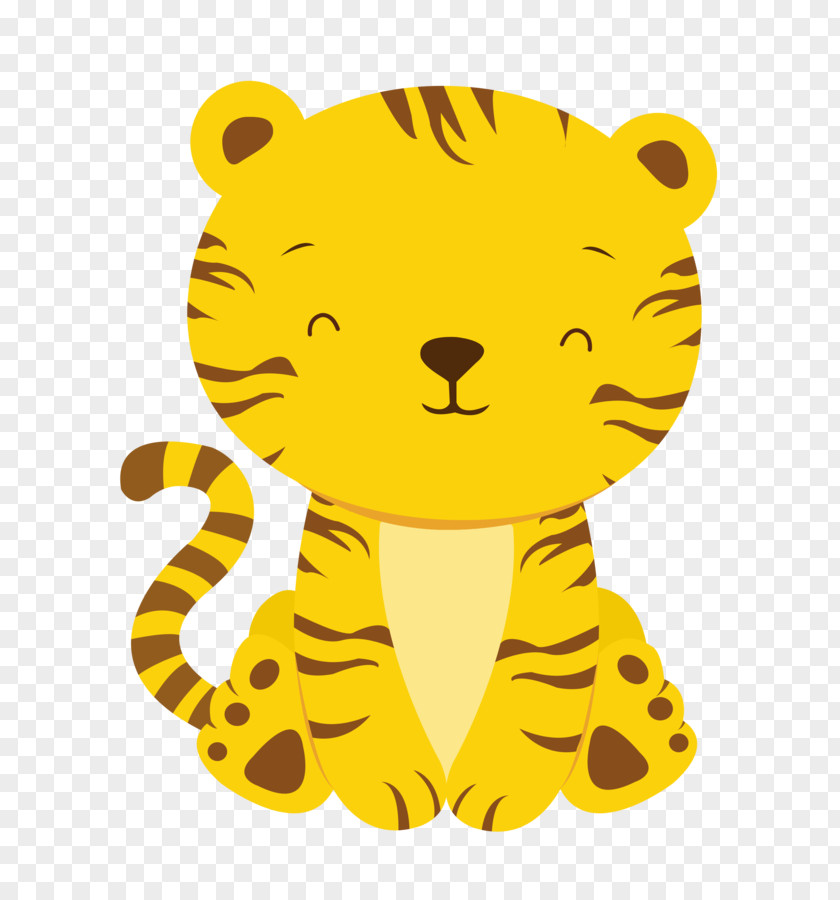 Tiger Lion Baby Shower Infant Clip Art PNG