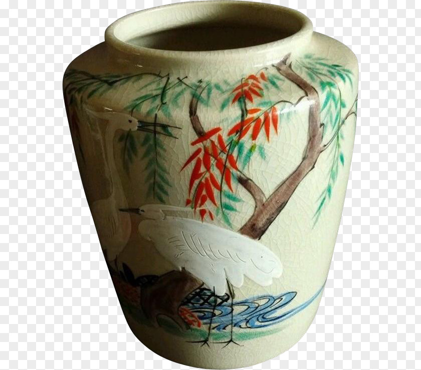 Vase Pottery Ceramic Satsuma Ware Kiyomizu PNG
