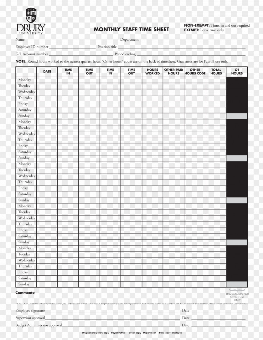 Work Time Timesheet Template Microsoft Excel Word Access PNG