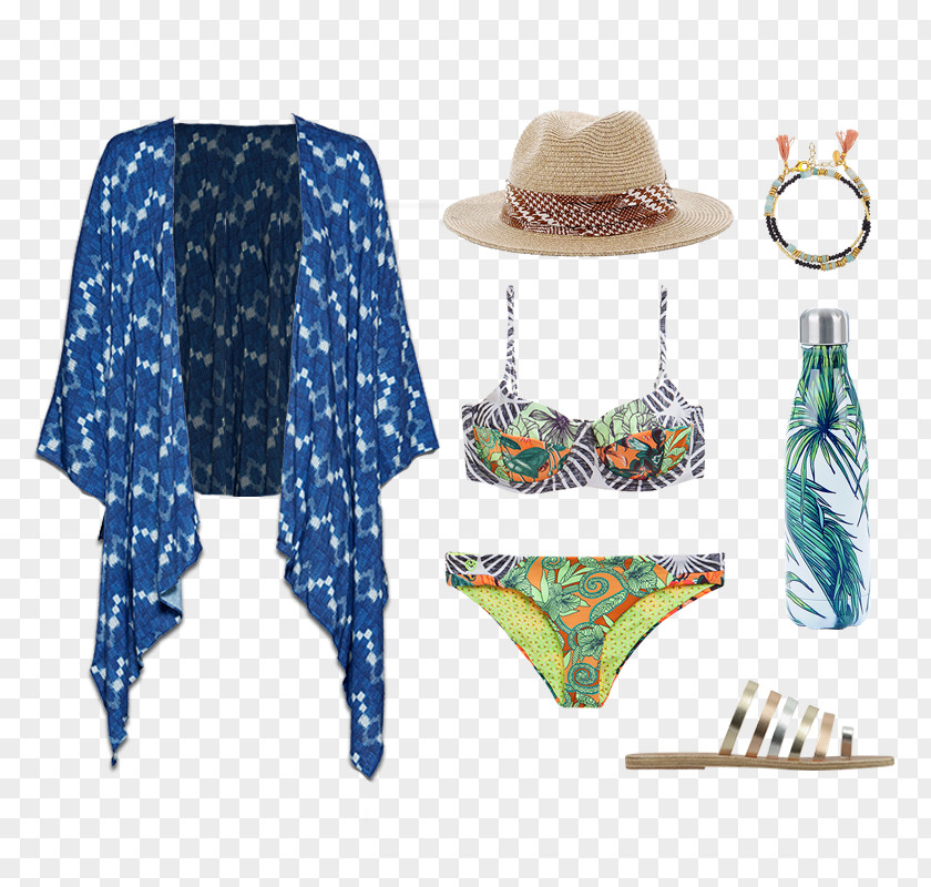 Beach Babe Headgear Cobalt Blue PNG