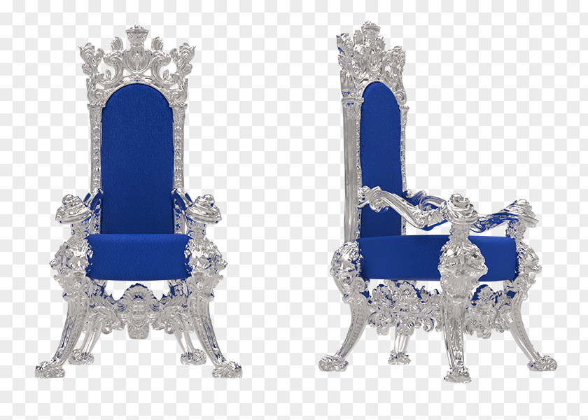 Chair Silver Throne Furniture Antique PNG
