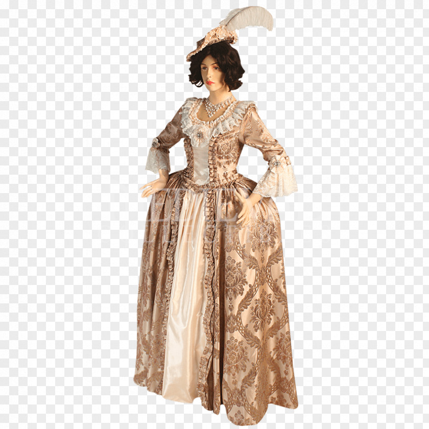 Dress Gown Fashion Baroque Clothing PNG