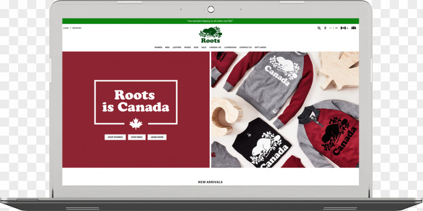 Roots Canada Brand Display Advertising Multimedia PNG