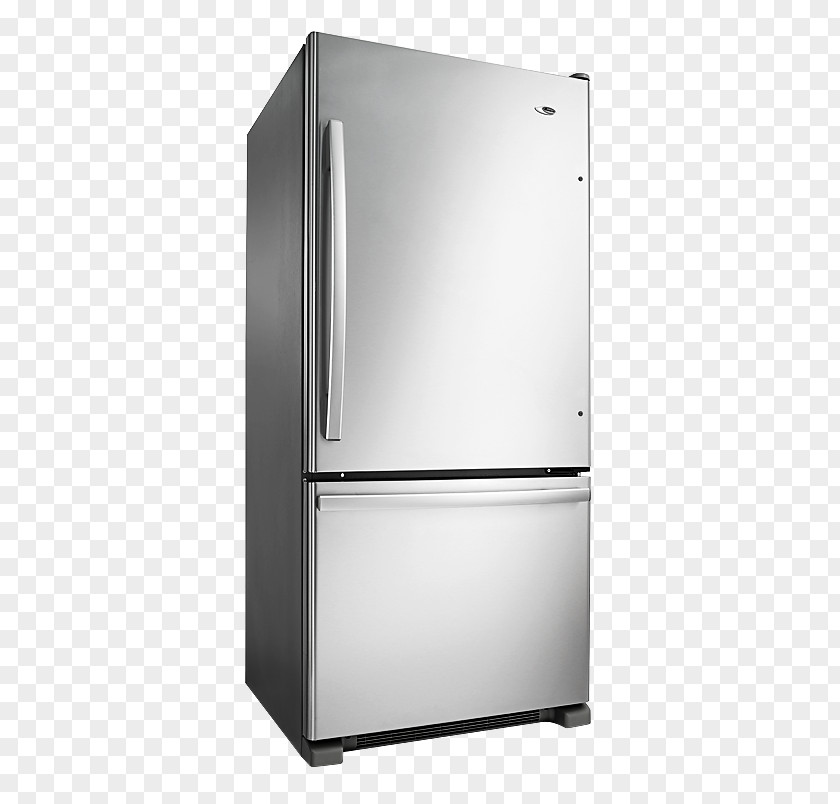 Refrigerator Amana Corporation ABB1924BR Stainless Steel Freezers PNG