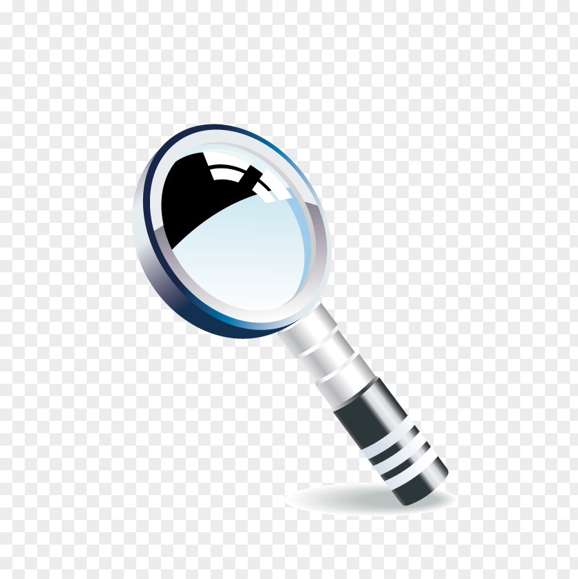 Vector Magnifying Glass 3D Computer Graphics Stereoscopy Icon PNG