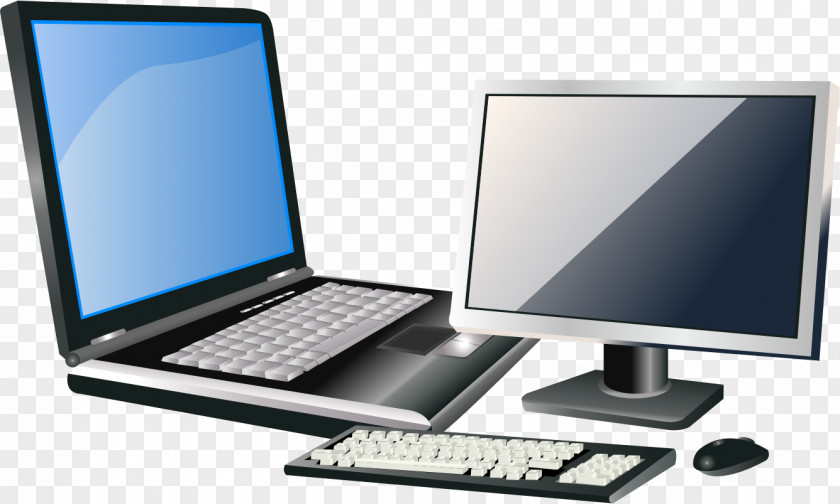 Desktop PC Computer Mouse Laptop MacBook Air Animation PNG