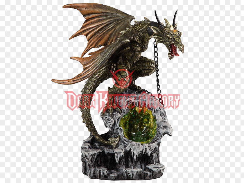 Dragon Statue Yellow Figurine Light PNG